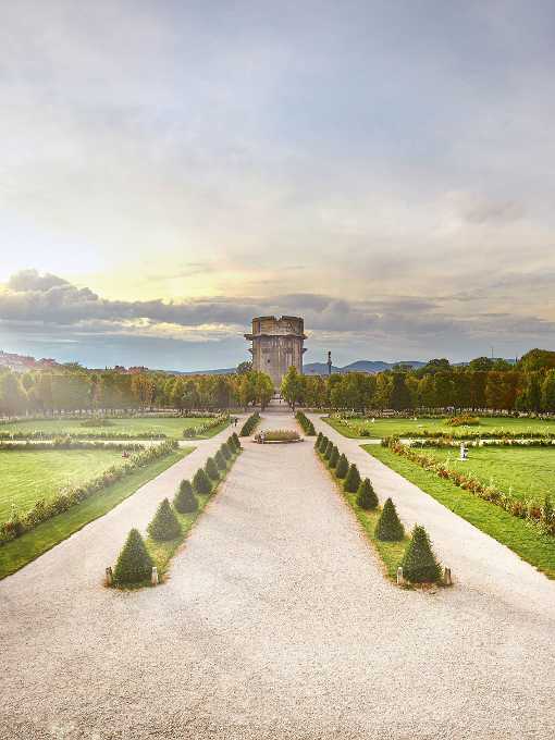 Blumenparterre im Augarten