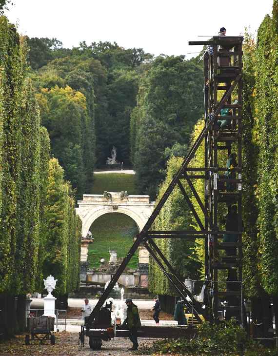 Spaliergerüst im Schlosspark Schönbrunn