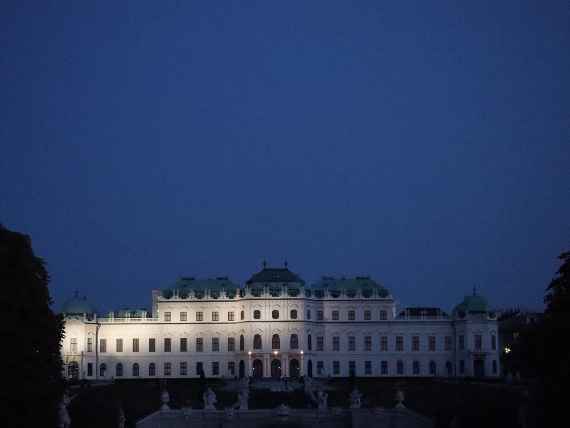 Belvedere bei Nacht