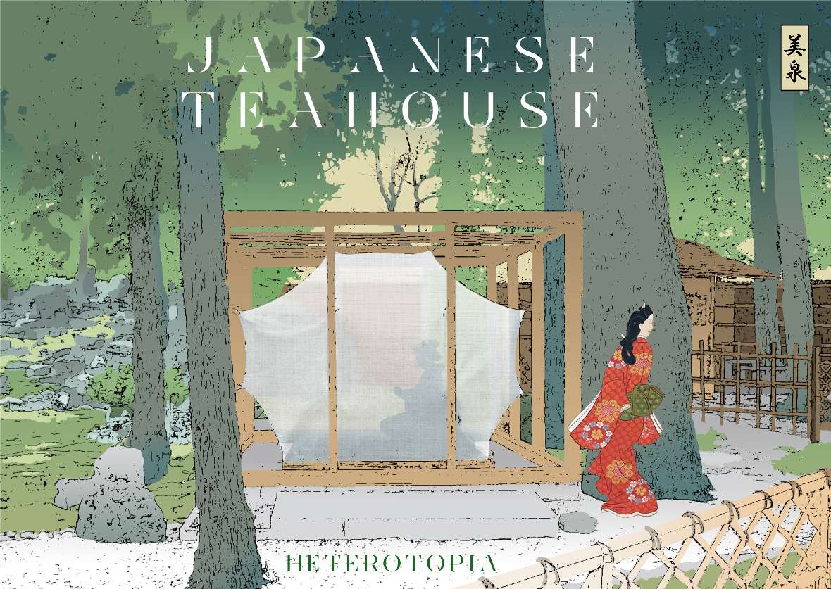 Visualisierung des Teehauses im Japanischen Garten Schönbrunn