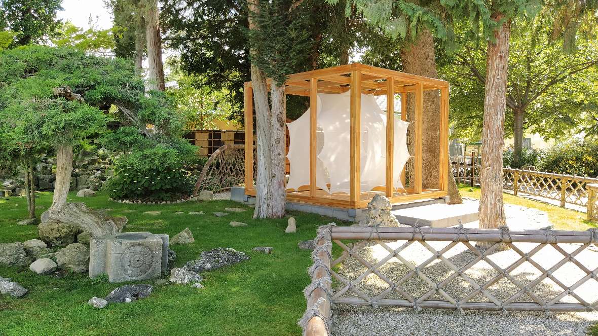 Das Teehaus im Japanischen Garten 