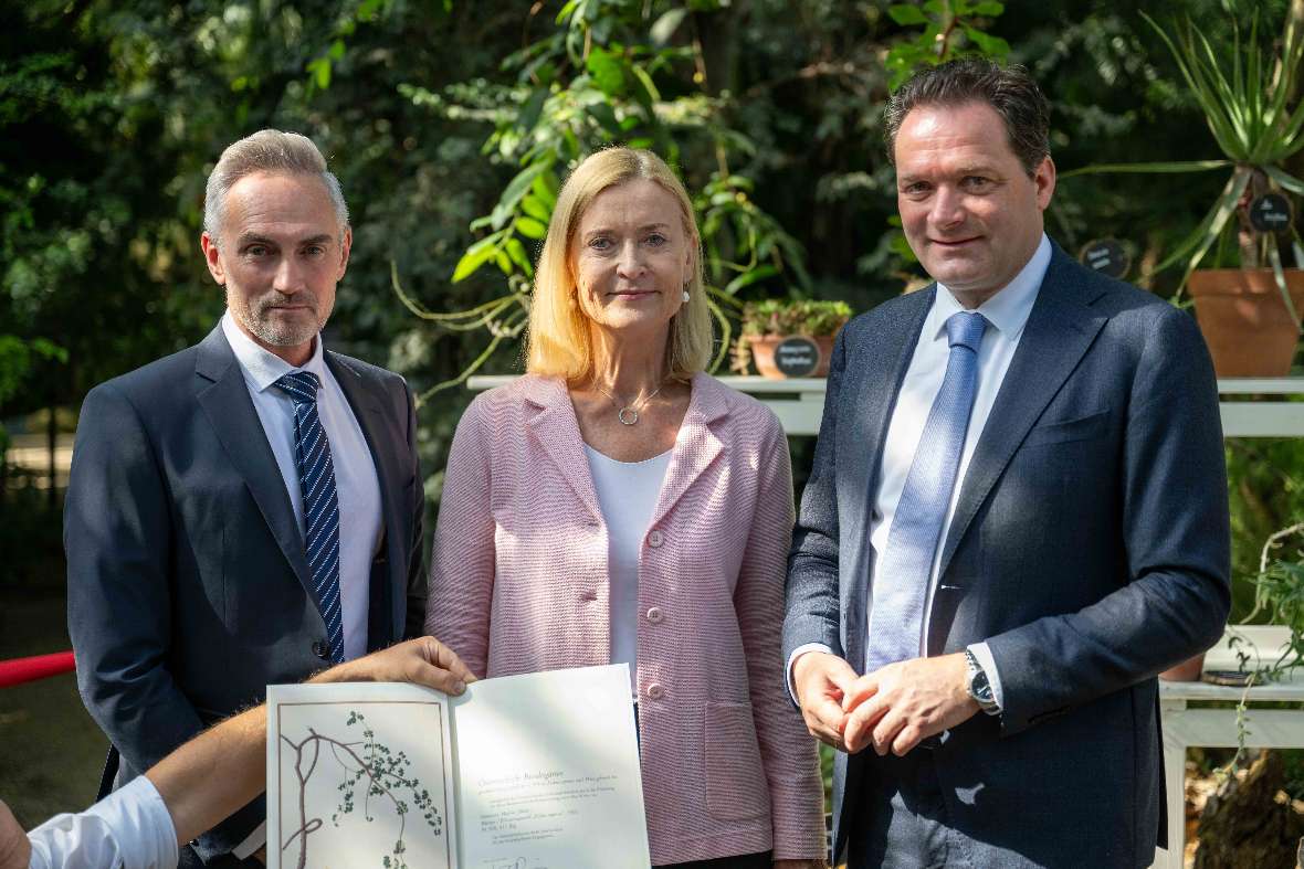 von links nach rechts Gerd Koch, Johanna Rachinger und Norbert Totschnig