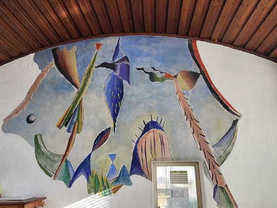 Max Weiler in den Glashäusern des Hofgartens Innsbruck